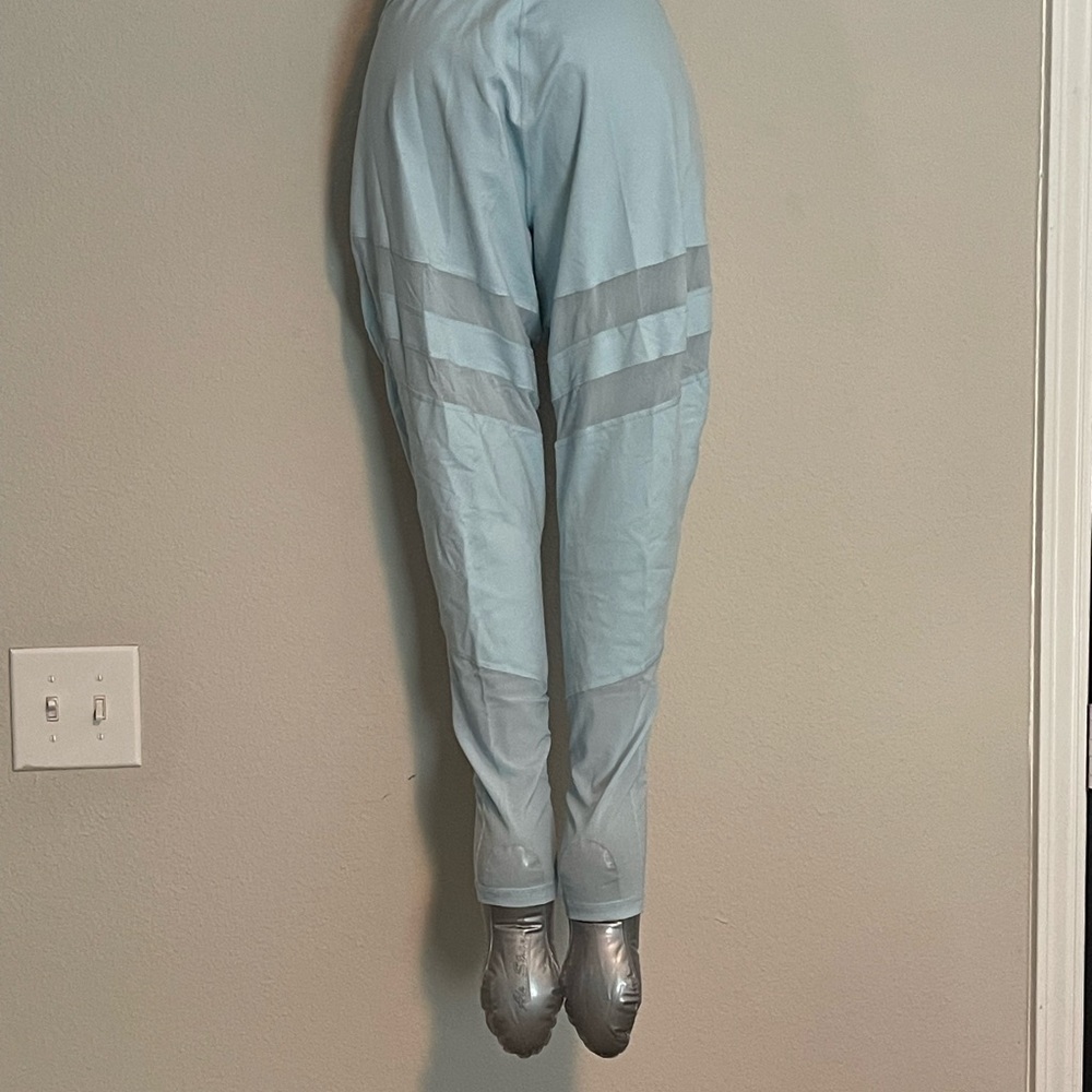 Only worn once! Pop flex Baby Blue/Sheer Leggings